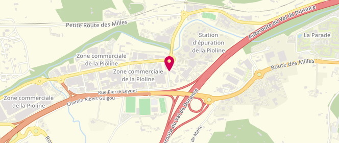 Plan de Naf Naf, Les Milles Centre Commercial Carrefour la Pioline Route Départementale 9, 13290 Aix-en-Provence