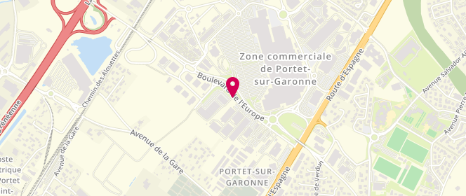 Plan de Naf Naf, Centre Commercial Carrefour Boulevard Europe, 31120 Portet-sur-Garonne