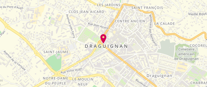 Plan de Riu Paris - Jacqueline RIU - Draguignan, 7 Boulevard Georges Clemenceau, 83300 Draguignan