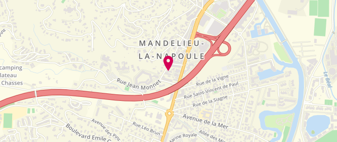 Plan de Abp, 197 Rue Jean Monnet, 06210 Mandelieu-la-Napoule