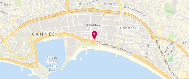 Plan de Yves Saint Laurent Rive Gauche, 17 Boulevard de la Croisette, 06400 Cannes