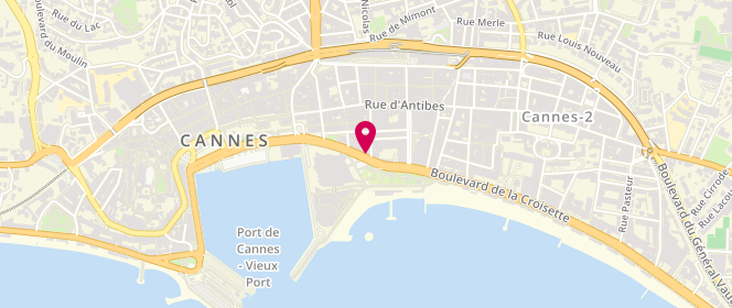 Plan de Christian Dior Couture, 7 Boulevard de la Croisette, 06400 Cannes
