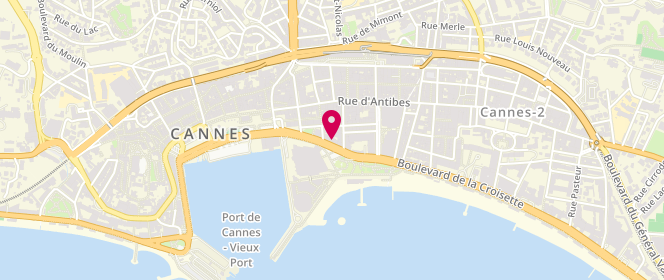 Plan de Chanel Mode, 5 Boulevard de la Croisette, 06400 Cannes