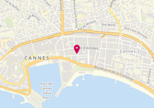 Plan de M-Adn Shop, 6 Rue des Belges, 06400 Cannes