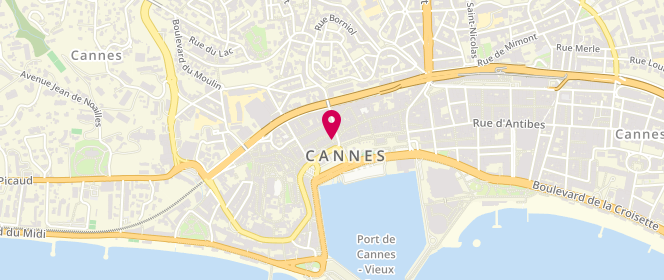 Plan de La Boîte à Maillots, 60 Rue Meynadier, 06400 Cannes