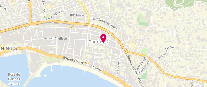 Plan de Mes Demoiselles, 121 Rue d'Antibes, 06400 Cannes