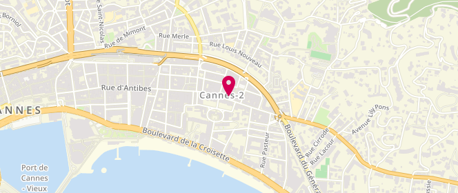 Plan de Gérard Darel, 119 Rue d'Antibes, 06400 Cannes