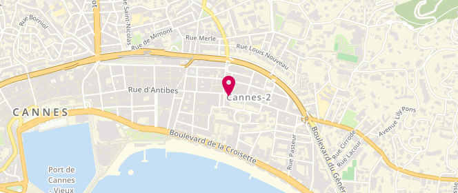 Plan de Claudie Pierlot, 106 Rue d'Antibes, 06400 Cannes