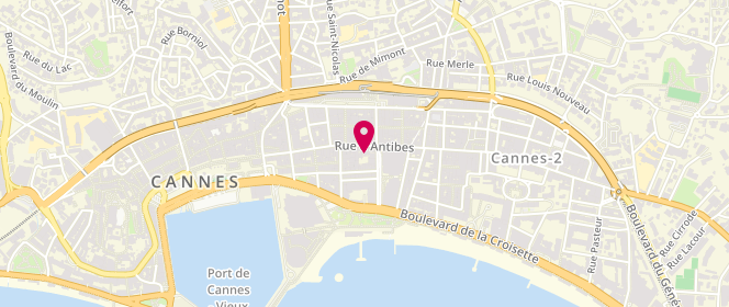 Plan de Liu Jo, Rue d'Antibes 52, 06400 Cannes
