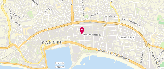 Plan de Massimo Dutti, Rue d'Antibes 34, 06400 Cannes