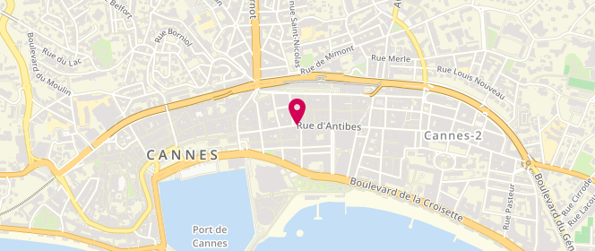 Plan de Armand Thiery Femme et Homme, 40 Rue d'Antibes, 06400 Cannes