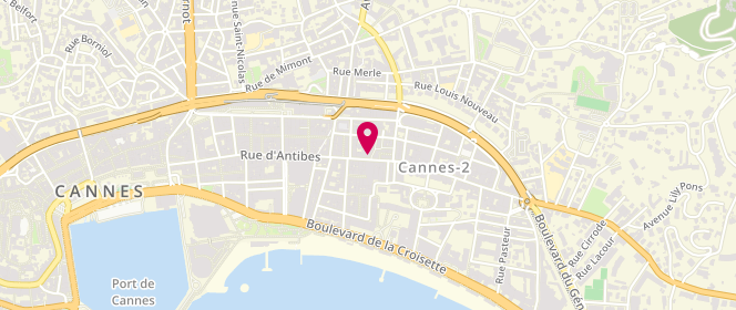 Plan de Boutique EV, 85 Rue d'Antibes, 06400 Cannes