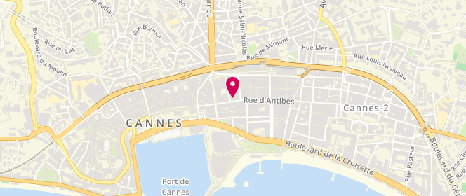 Plan de Calzedonia, 23 Rue d'Antibes, 06400 Cannes