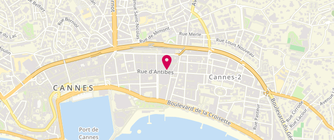 Plan de Tara Jarmon Cannes, 61 Rue d'Antibes, 06400 Cannes