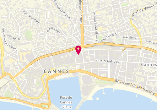 Plan de Chez Sofia, 1 Rue Venizelos, 06400 Cannes