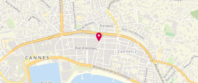 Plan de Damart, 7 Rue Chabaud, 06400 Cannes