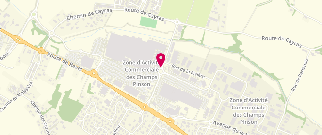 Plan de Du Pareil au Même, Centre Commercial Saint Orens 2 Allée Champs Pinsons, 31650 Saint-Orens-de-Gameville