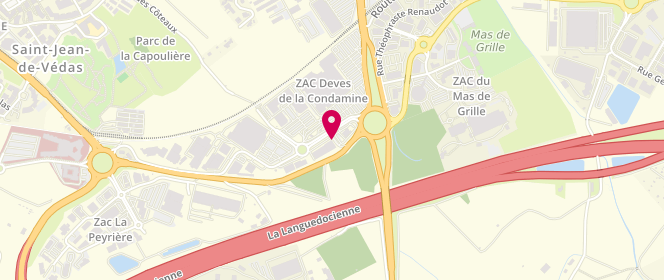 Plan de Aubert Montpellier Saint Jean Vedas, Route de Sète Zone Aménagement Deves de la Condamine Face à Carrefour, 34430 Saint-Jean-de-Védas
