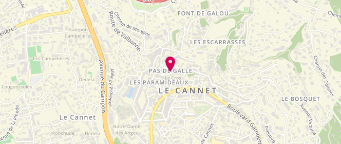 Plan de Eli Boullie, 448 Rue Saint Sauveur, 06110 Le Cannet