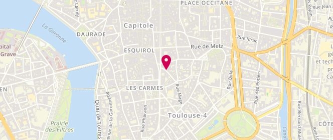 Plan de L'Itineraire, 13 Rue Bouquières, 31000 Toulouse