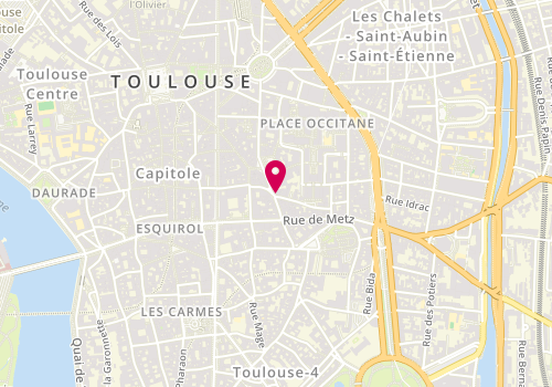 Plan de Les Cigales, 42 Rue Boulbonne, 31320 Toulouse