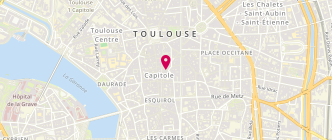 Plan de Les Traits Français, 8 Rue Jules Chalande, 31000 Toulouse