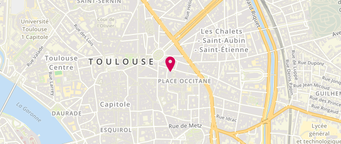 Plan de La Boutique des Dauphins, 4 Rue Paul Mériel, 31000 Toulouse