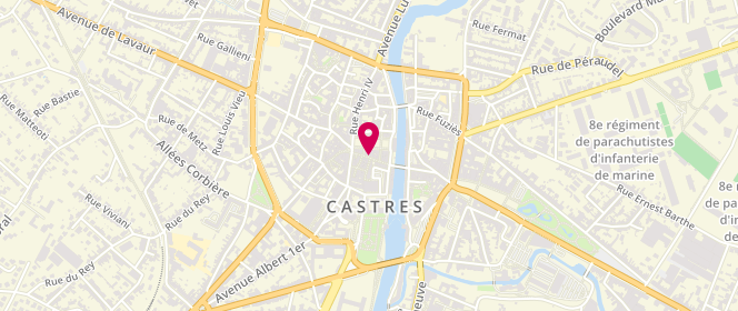 Plan de Okaïdi Castres, 18-20 Rue Alquier Bouffard, 81100 Castres