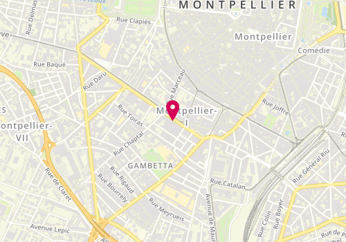 Plan de Zeeman Montpellier Cours Gambetta, 17 Cr Gambetta, 34000 Montpellier
