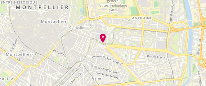 Plan de La Fee Maraboutee, Centre Commercial Polygone 3 Eniv 1 Rue Pertuisanes, 34000 Montpellier