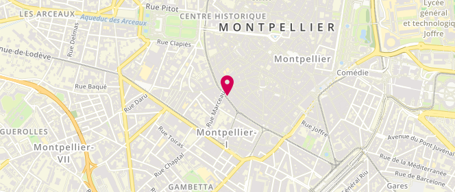 Plan de Banana Moon, 9 Boulevard du Jeu de Paume, 34000 Montpellier