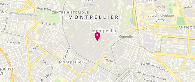 Plan de Sandro, 19 Rue de l'Ancien Courrier, 34000 Montpellier