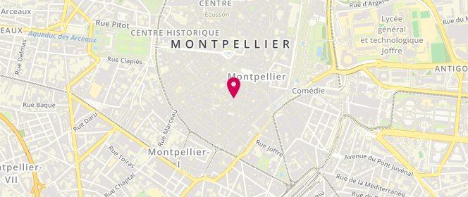 Plan de Le Comptoir du Désert, 22 Rue de l'Ancien Courrier, 34000 Montpellier