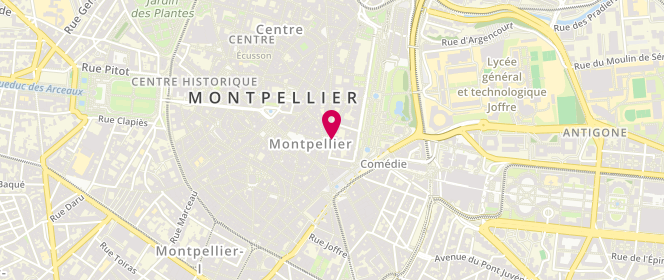 Plan de Lafaurie Montpellier, 18 Rue Jacques Coeur, 34000 Montpellier