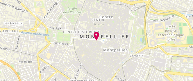 Plan de Gérard Darel, 22 Rue Foch, 34000 Montpellier