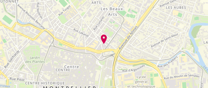 Plan de Le Club des Simone Montpellier, 2 Rue Daniel Sage, 34000 Montpellier