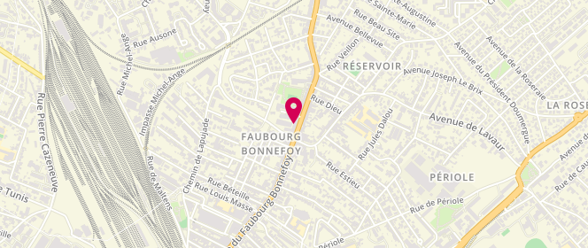 Plan de Chez Louise, 143 Rue du Faubourg Bonnefoy, 31500 Toulouse