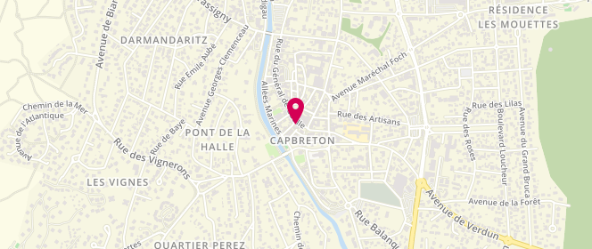 Plan de Asthag Boutique, 66 Rue du Général de Gaulle, 40130 Capbreton
