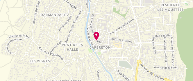 Plan de Le Shop Capbreton, 62 Rue du Général de Gaulle, 40130 Capbreton