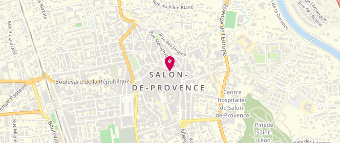 Plan de Sud Express, 93 Cr Victor Hugo, 13300 Salon-de-Provence