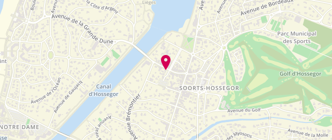 Plan de StepArt, 24 place Louis Pasteur, 40150 Soorts-Hossegor
