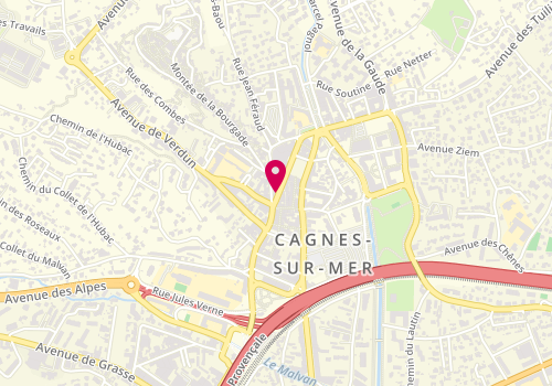 Plan de Tocade Lingerie, 3 avenue Auguste Renoir, 06800 Cagnes-sur-Mer