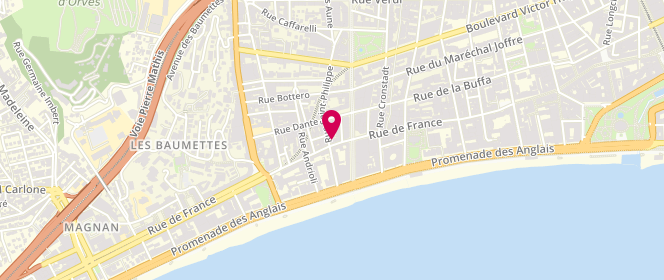 Plan de Caroline Lingerie, 68 Rue de France, 06000 Nice