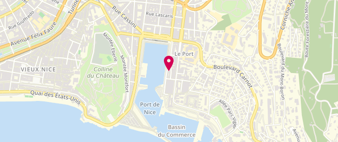 Plan de Café du Cycliste, 16 Quai des Docks, 06300 Nice