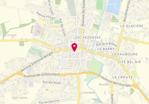 Plan de Le Vestiaire, 14 place Julie Saint-Avit, 32190 Vic-Fezensac