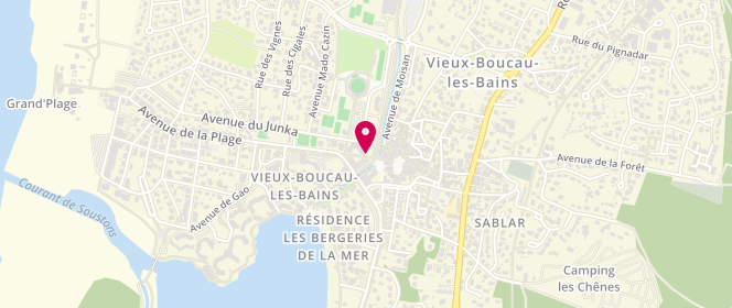 Plan de Bleu Marine, 6 place des Tamaris, 40480 Vieux-Boucau-les-Bains