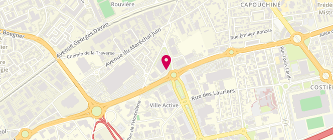 Plan de WAS Nimes, 105 Rue du Père Brottier, 30900 Nîmes