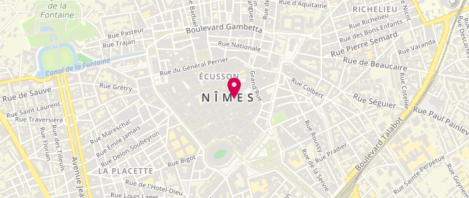 Plan de Intimo, 6 Rue du Chapitre, 30000 Nîmes
