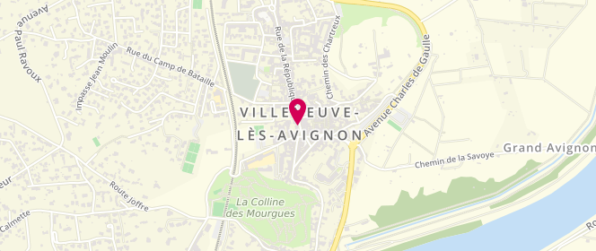 Plan de La P'tite Villeneuvoise, 2 place Saint-Marc, 30400 Villeneuve-lès-Avignon
