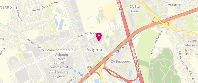 Plan de Aubert, Avenue Marcel Pagnol Centre Commercial Avignon Nord A Côté de Aldi, 84700 Sorgues